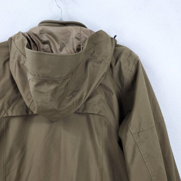 Eddie Bauer Jacket Mens Small Green Sport Shop Weather Edge Hooded Field Utility - Picture 16 of 16